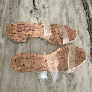 ShuShop Transparent Cork Mules